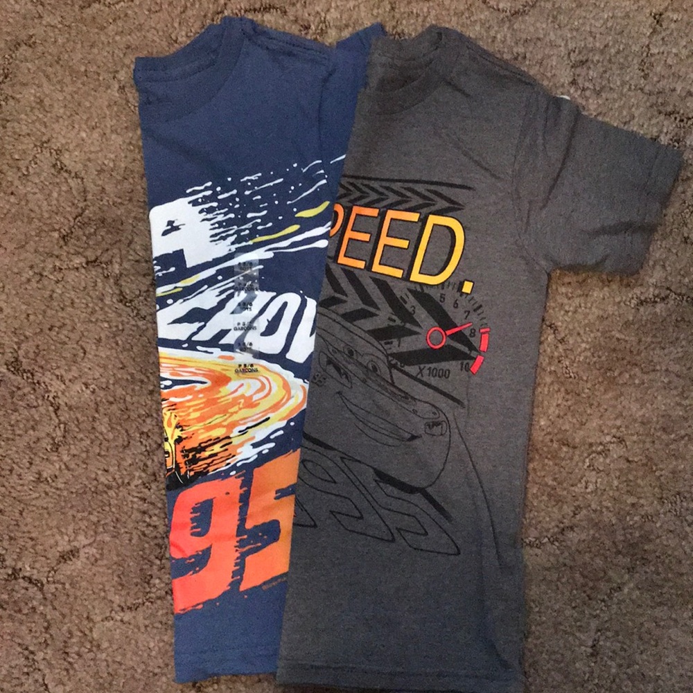 Boys Disney cars shirts!
